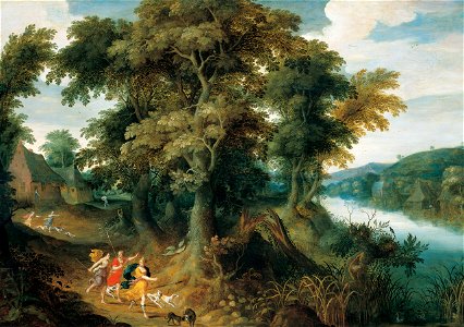 Diana y sus Ninfas de caza - Jasper van der Lanen