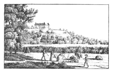 161 Schloss Labeck, Laubegg, Ragnitz - Gez. v. Kuwasseg, Lith. v. Folwarczni - J.F.Kaiser Lithografirte Ansichten der Steiermark 1830