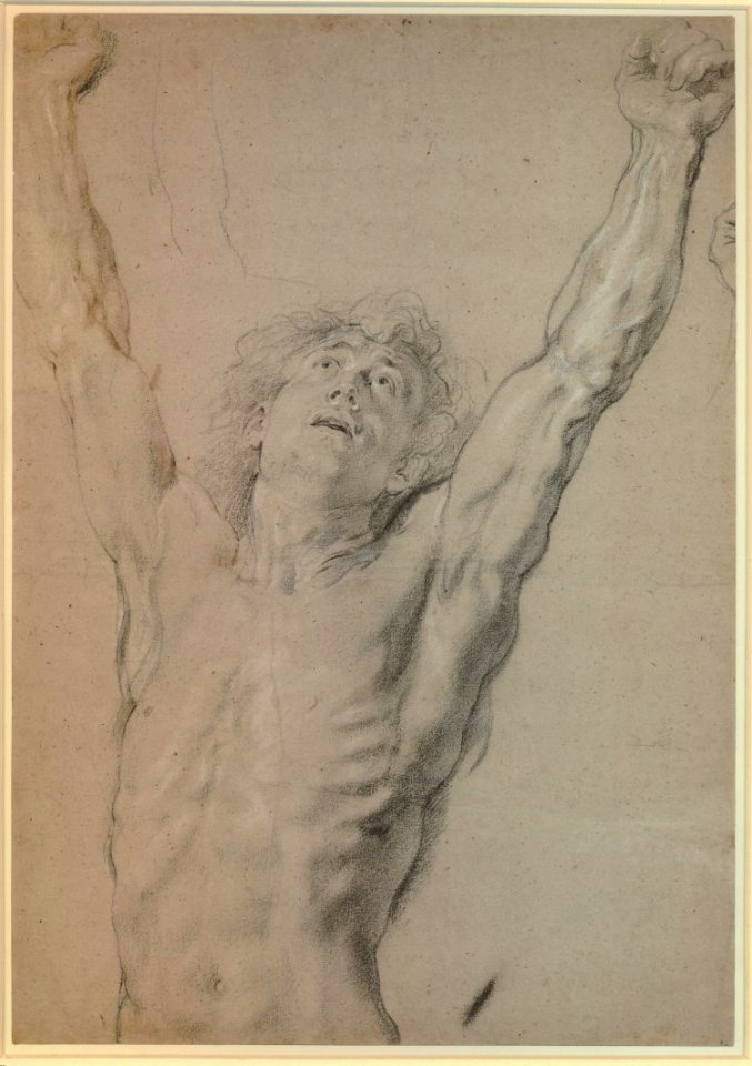 Peter Paul Rubens - Study for the figure of Christ on the Cross