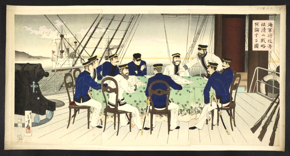 16126.d.2(101)-Japanese naval officers discussing tactics