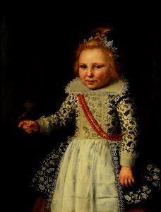 Geest Portrait of a child with a bird