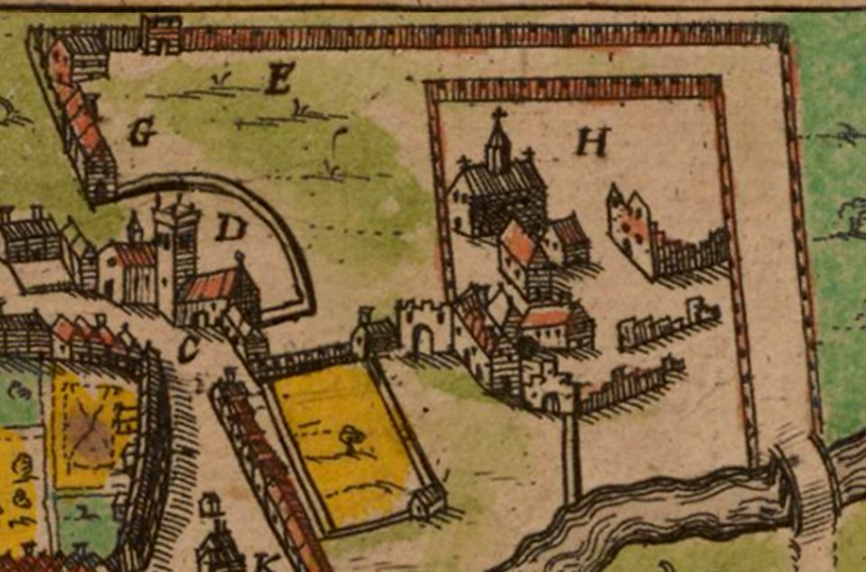 1611 John Speed Reading Abbey