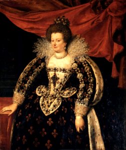 Pourbus, Frans - Portrait of Maria de' Medici, Queen of France (Galleria Palatina)