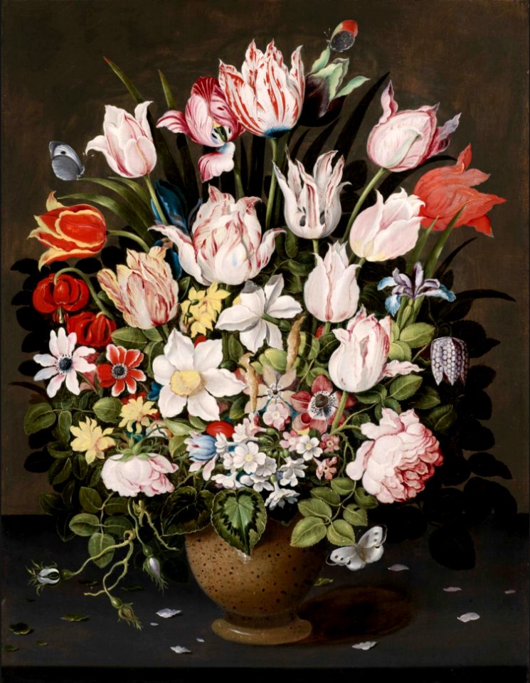 A Bouquet of Flowers in a Vase by Osias Beert the Elder