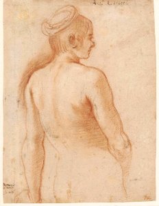 Carracci Female nude from back