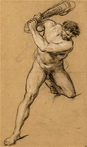 François Lemoyne - Study for the figure of Hercules
