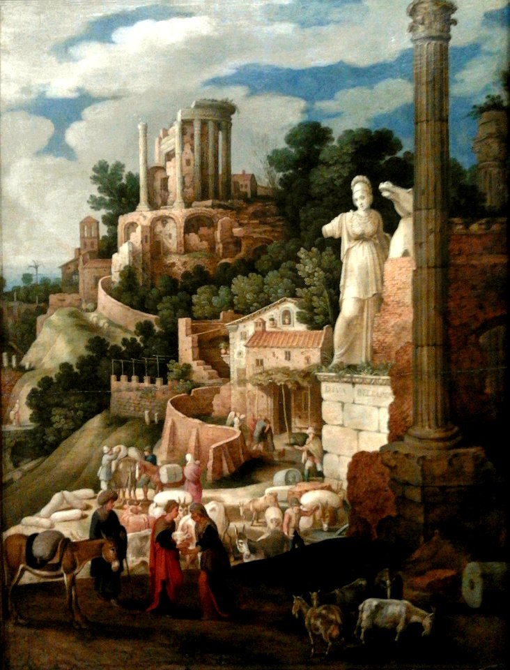 Nieulandt Landscape with antique ruins