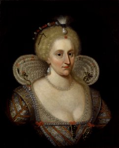 Anne of Denmark by Paul Van Somer. Free illustration for personal and commercial use.