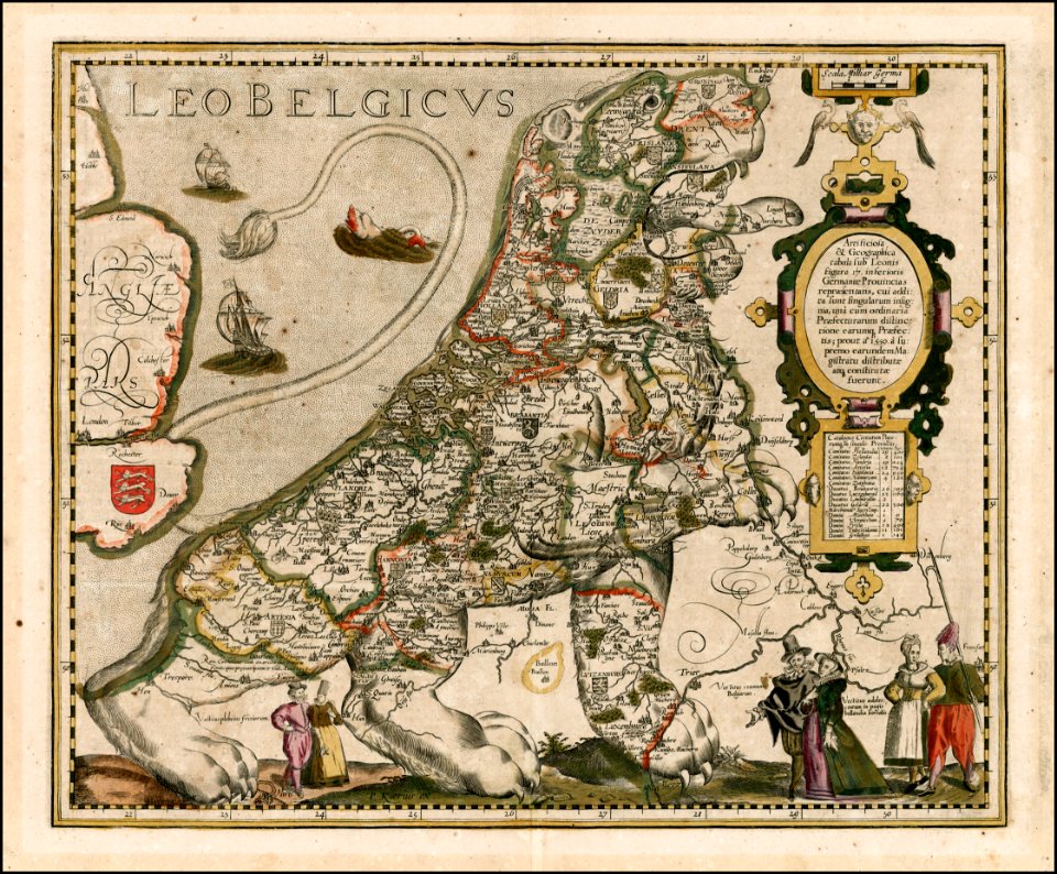 1617 Leo Belgicus Kaerius