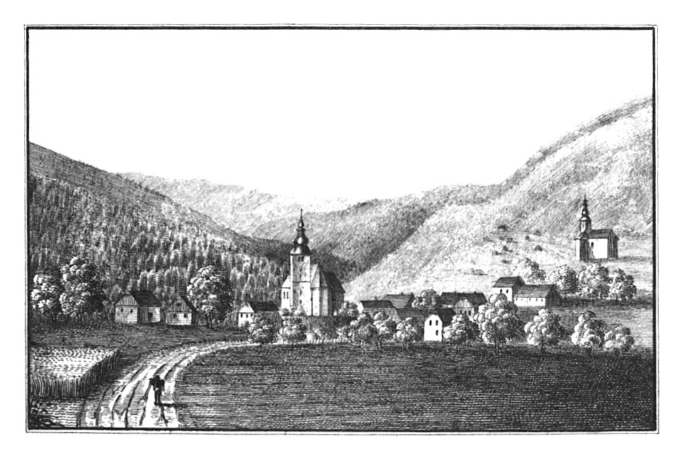 162 Laufen, Ljubno - J.F.Kaiser Lithografirte Ansichten der Steiermark 1830