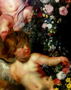 Brueghel Madonna in floral wreath (detail) 01