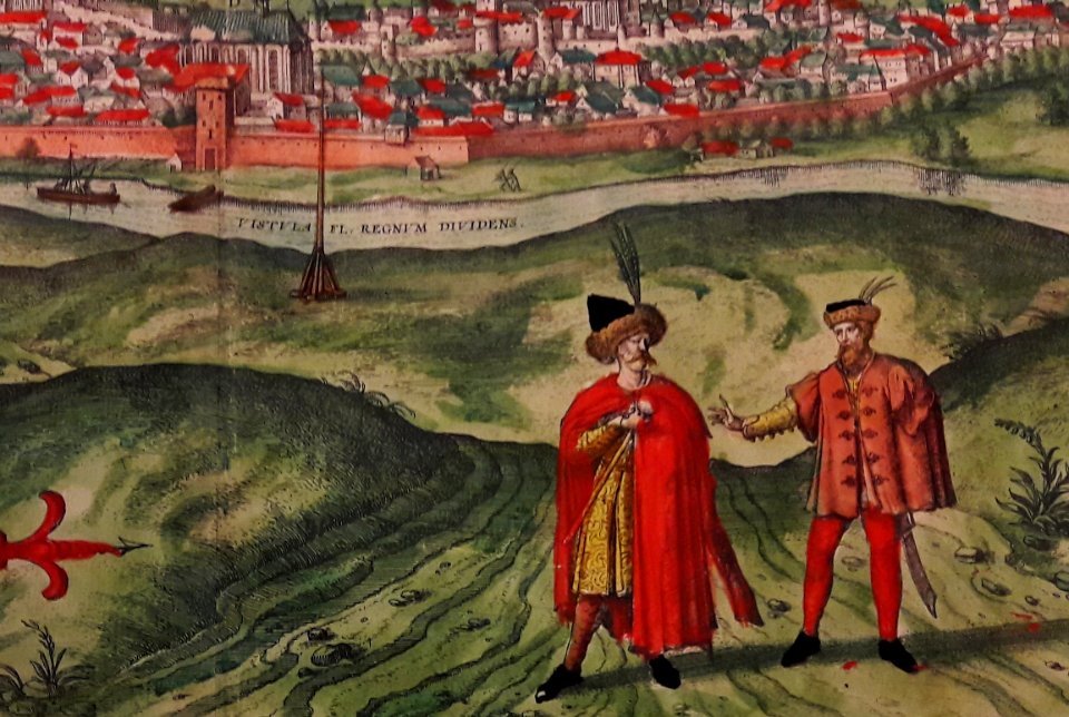 Hogenberg View of Kraków (detail)
