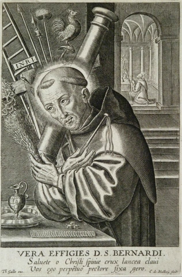 Philips van Mallery - St. Bernard with the Arma Christi in his crossed arms