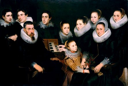 Cornelis de Vos - Portrait of a family with eight children