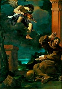 Guercino Saint Francis with an angel