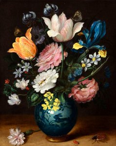 Jan Brueghel the Younger - Bouquet of flowers in a porcelain vase