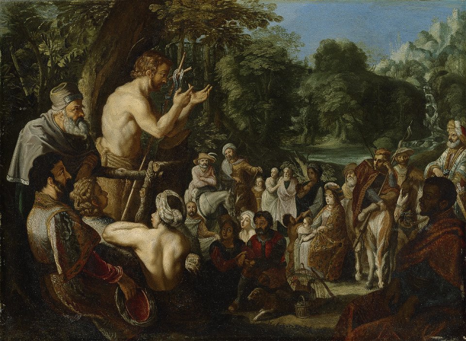 David Teniers the Younger - The Preaching of John the Baptist