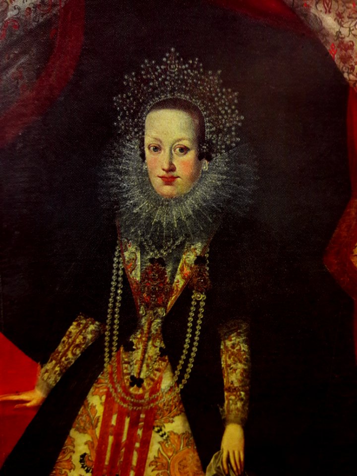 Anonymous Constance of Austria in gold cloth dress (detail) 02