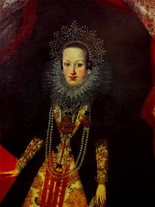 Anonymous Constance of Austria in gold cloth dress (detail) 02