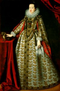 Justus Sustermans - Eleonora Gonzaga (1598-1655), wife of Ferdinand II, in wedding dress. Free illustration for personal and commercial use.