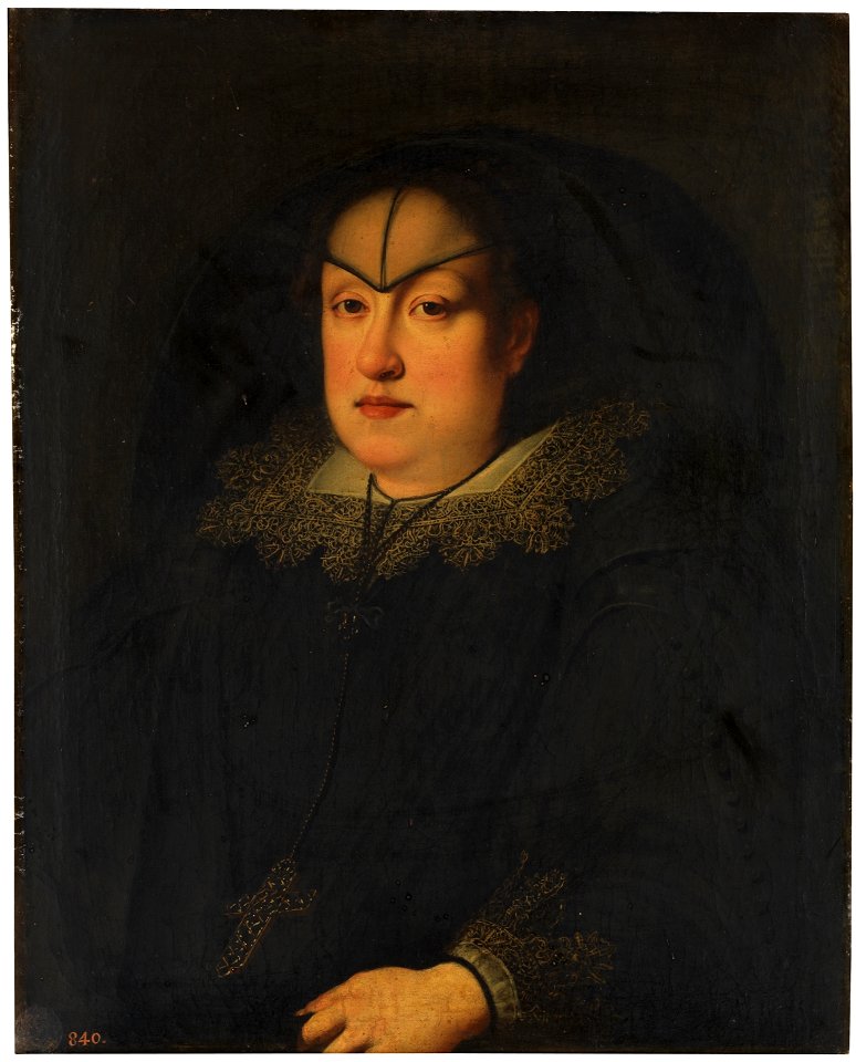 Maria Maddalena of Austria as a widow by Sustermans