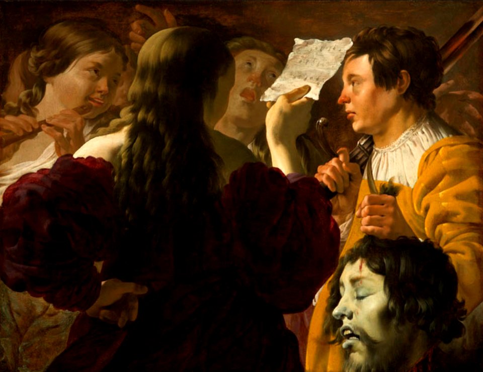 David Saluted by the Israelite Women (1623) Ter Brugghen
