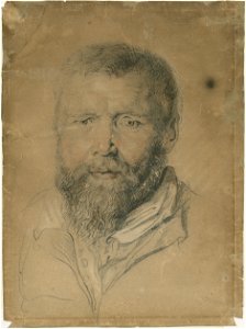 Jan Cossiers (Attr.) - Study of the head of a man