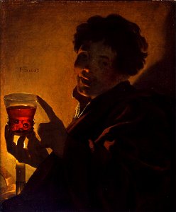 Hendrick ter Brugghen - Boy with a wineglass