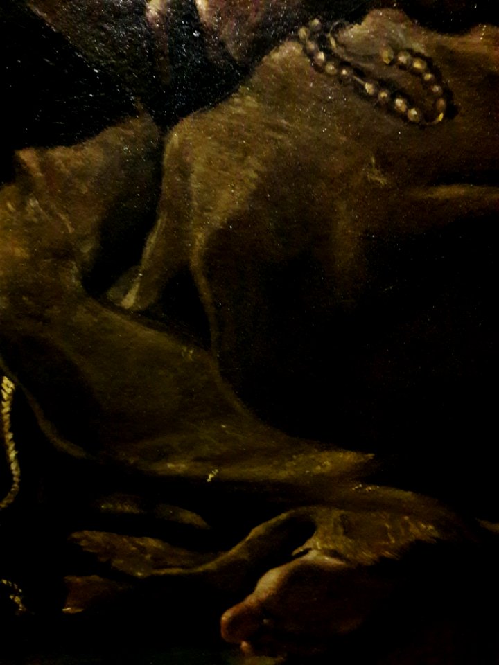 Guercino Saint Francis with an angel (detail) 05