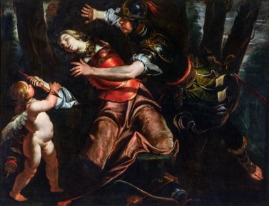 Gioacchino Assereto - Rinaldo stopping Armida from taking her life