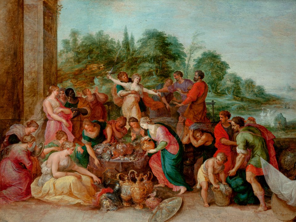 Frans Francken (II) - Achilles Recognized among the Daughters of King Lycomedes