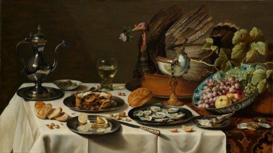 Stilleven met kalkoenpastei Rijksmuseum SK-A-4646