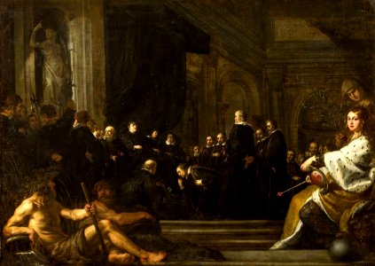 Justus Sustermans - The Senators of Florence swearing Allegiance to Ferdinando II de’ Medici