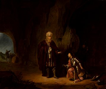 Poorter Saul and David in the cave of En-Gedi