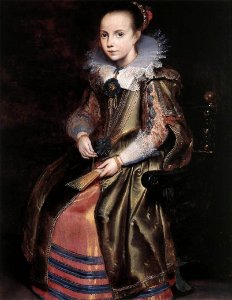 Elisabeth Vekemans als meisje, Cornelis de Vos (1625)