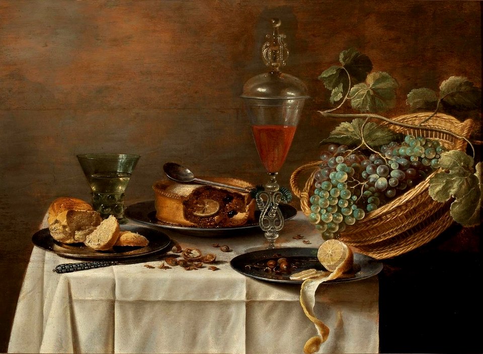 Koets Still life with a wicker basket