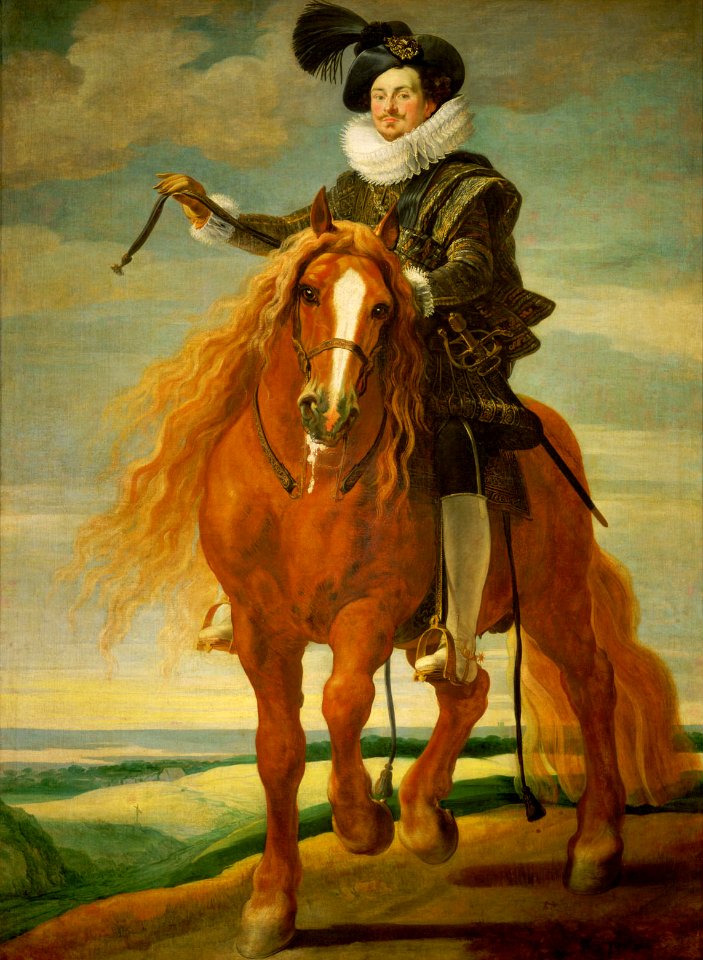 Gaspar de Crayer - Equestrian portrait of Don Diego Messia Felipe de Guzmán, Marques de Léganes