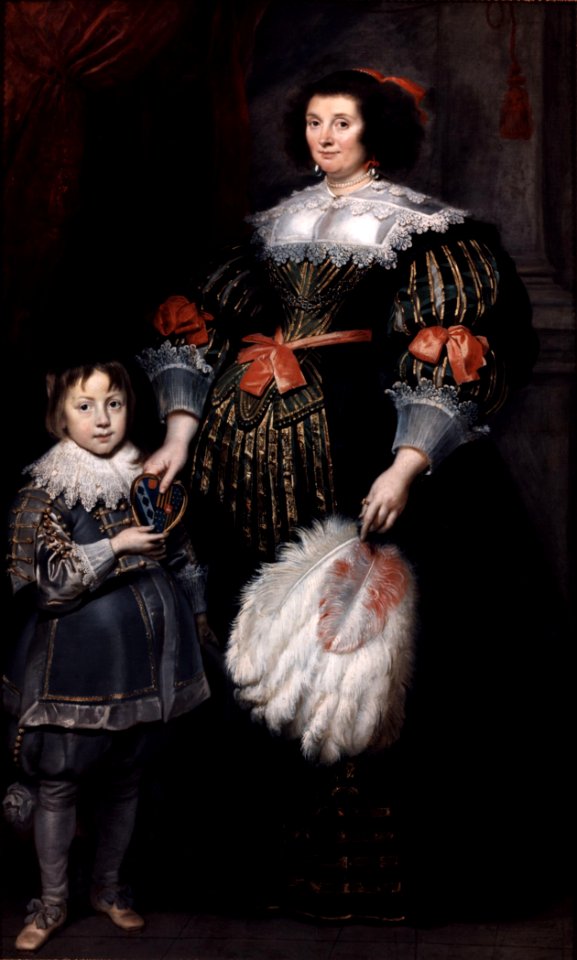 Cornelis de Vos - Portrait of Madame Charlotte Butkens-Smit van Cruyninghen and her son Johannes-Amatus