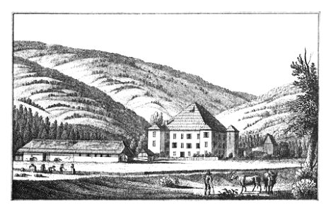 163 Schloss Lechen, Legen - J.F.Kaiser Lithografirte Ansichten der Steiermark 1830