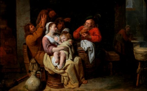 David Rijckaert (III) - A peasant interior