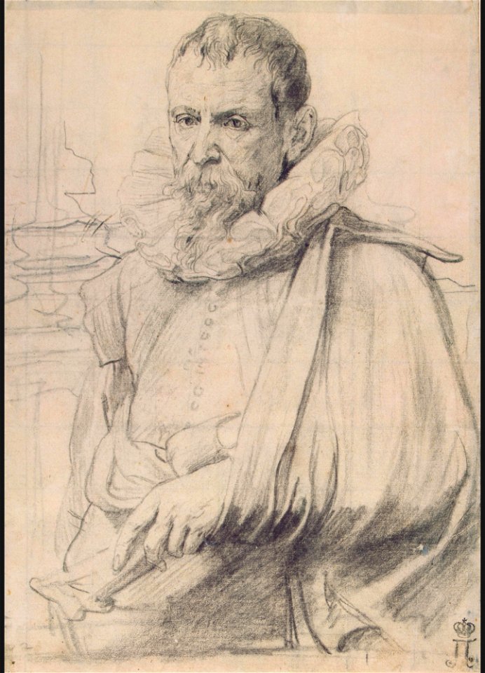 Anthony van Dyck - Portrait of Pieter Bruegel the Younger