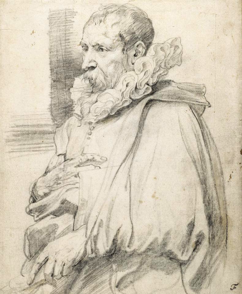 Anthony van Dyck - Portrait of Pieter Bruegel the Younger (2)