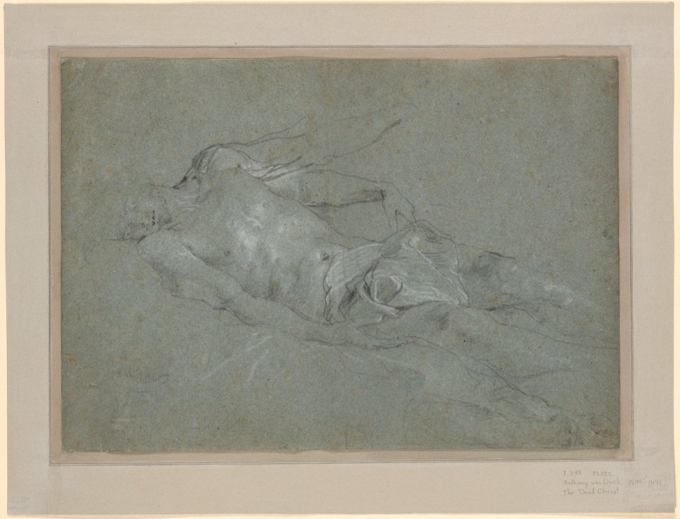 Anthony van Dyck - Study for the death Christ