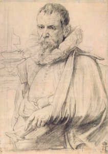 Anthony van Dyck - Portrait of Pieter Bruegel the Younger (cropped)