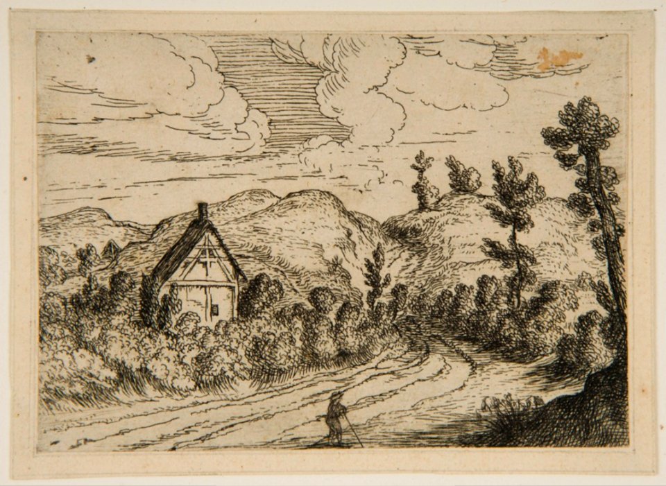 Lodewijk de Vadder - House Surrounded by Bushes