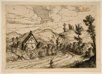 Lodewijk de Vadder - House Surrounded by Bushes