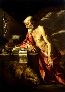 Matthias Stom - St Jerome. Free illustration for personal and commercial use.