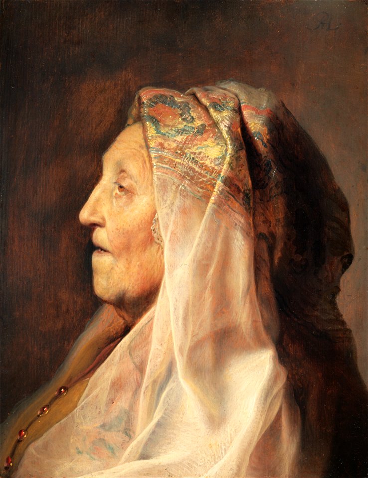 Jan Lievens - Profile Head of an Old Woman (Rembrandt’s Mother)