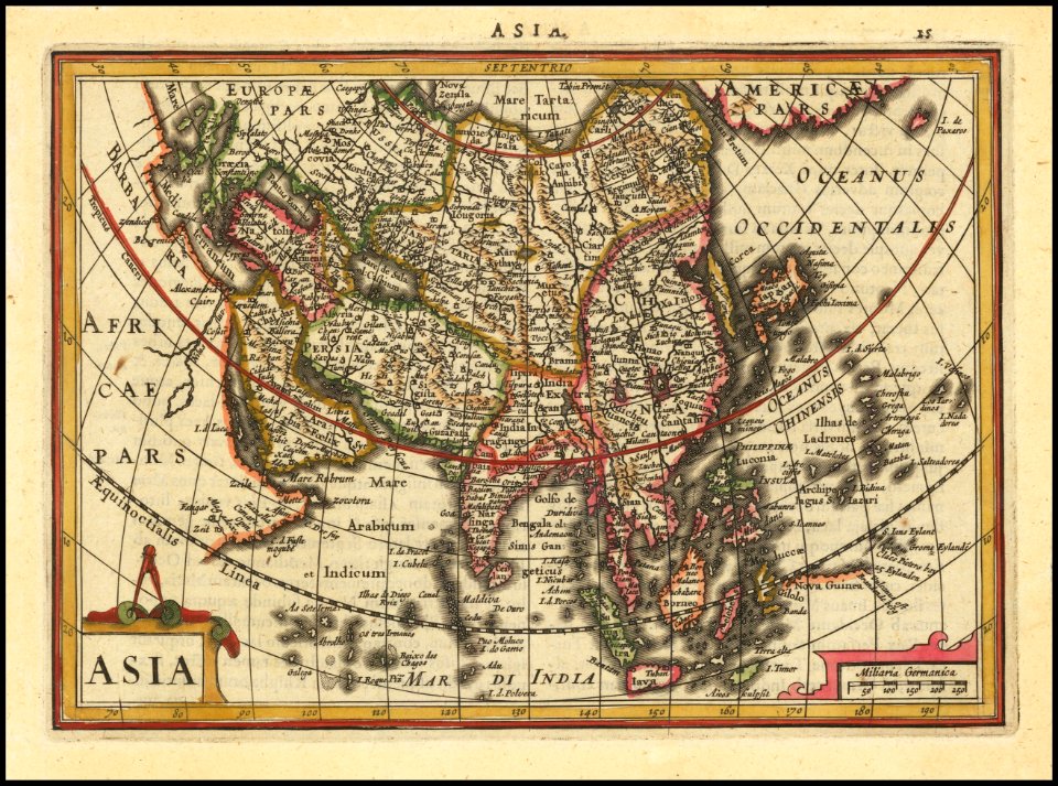 1630 Map Of Asia Illustration Md 