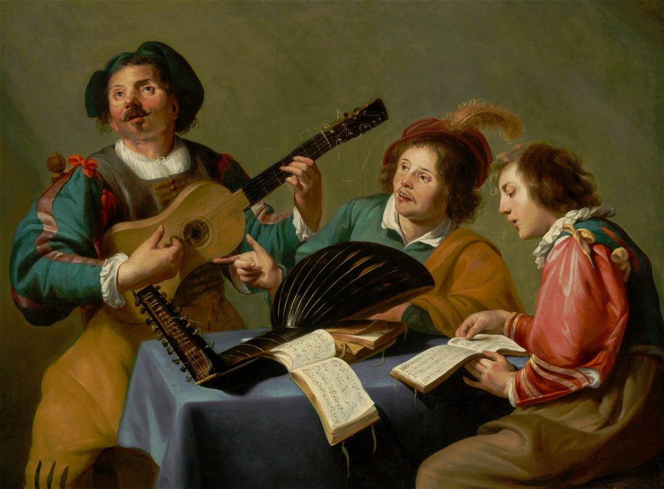 Theodoor Rombouts - A musical concert - Free Stock Illustrations ...